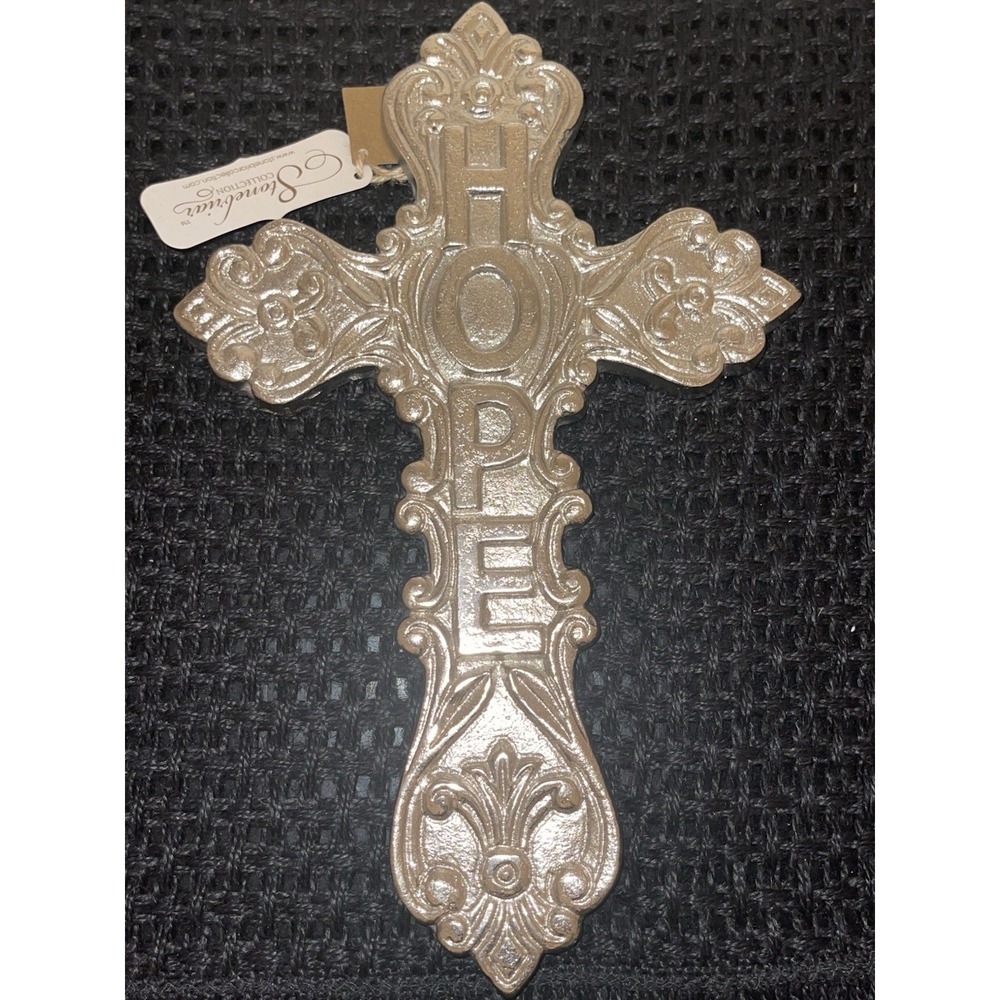 Stonebriar Collection Aluminum HOPE 12" Hanging Wall Cross‎ NWT